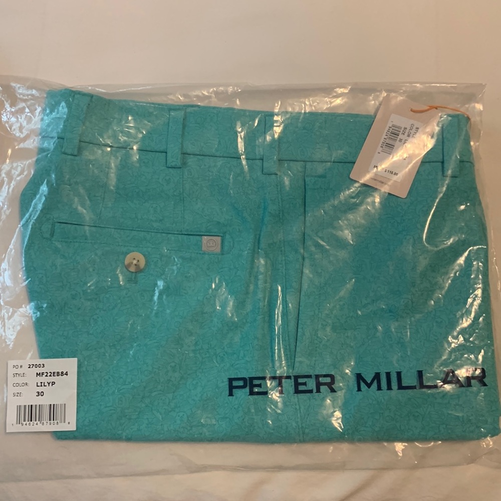 Peter Millar size 30 waist lily pad